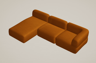 Puffalo Deluxe Sectional Sofa - Configuration 3