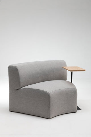 Puffalo tablet table with integrated side table