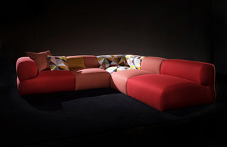 Puffalo Deluxe Red Sectional Sofa