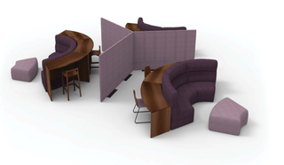 Modern office seating & dividers