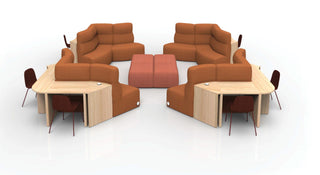 Modern office seating arrangement