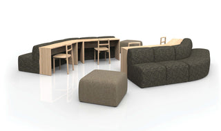 Puffalouniversalsetting4 modular seating and desk
