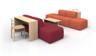Puffalouniversalsetting5 - modern modular seating with desk