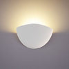 White wall sconce with soft light