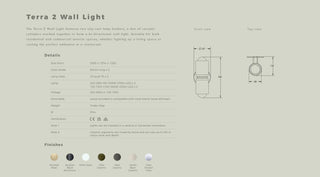 Terra 2 Wall Light detail, AD Co.