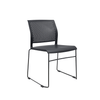 Black office chair with mesh back