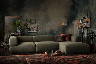 Puffalo Lounge Sofa in Olive Green