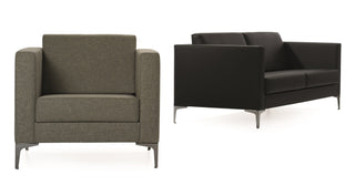 Modern chair and loveseat set