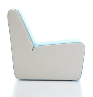 AURALIGHT_21 modern armchair with light blue accents