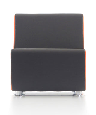AURA_1 Black and Orange Modern Bed Frame