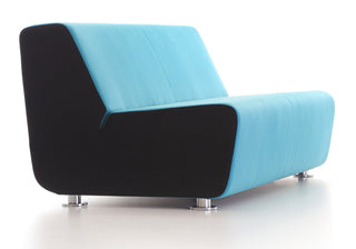 AURA_14 Modern Blue & Black Sofa