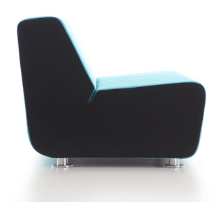 AURA_15 modern black and blue armchair