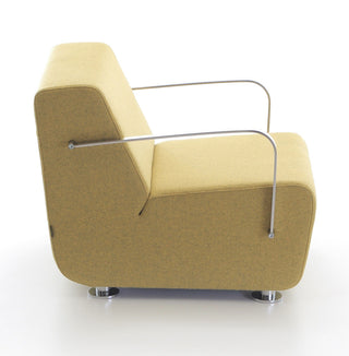 AURA_26 modern yellow armchair