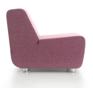 Modern pink and mauve accent chair