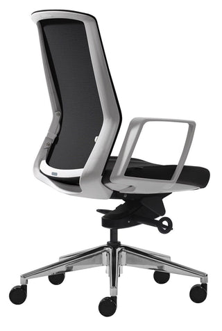 Advanta AVEYA White Frame Office Chair - Aluminum Base