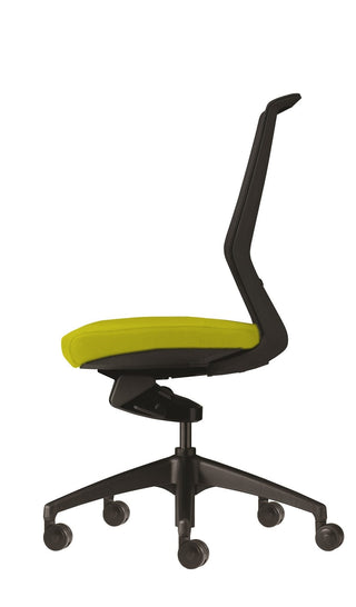 Advanta AVEYA chair, yellow seat, no arms