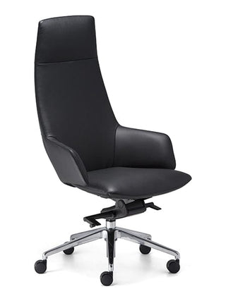 AdvantaWING-578 Black Leather Office Chair