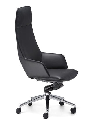 AdvantaWING-579 Black Leather Executive Office Chair