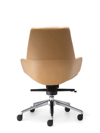 AdvantaWING-593 office chair, tan leather back