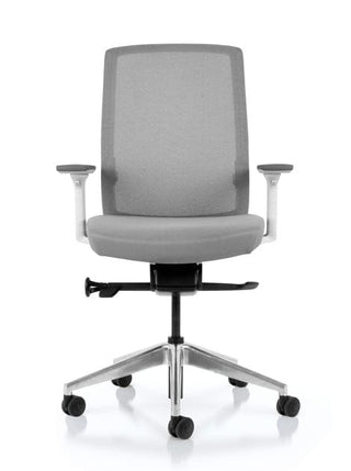 Advanta Aveya Task Chair - White Frame, Grey Mesh