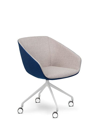 Advanta DELPHI Chair with blue and beige fabric