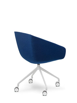 Advanta DELPHI Chair with blue seat and white base