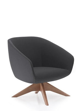 Advanta Delphi Lounge Timber Swivel Chair