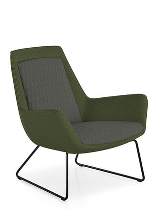 Aquila One Lounge Low chair in green