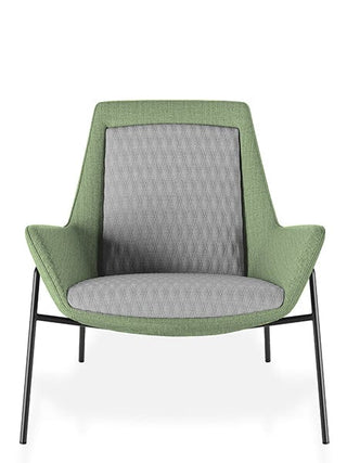 Green and gray modern lounge chair