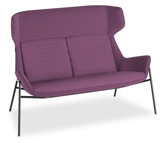 Aquila Two Lounge Highback Purple Sofa