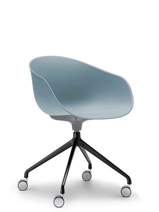 Aylachair 24 UN B - Blue office chair with wheels