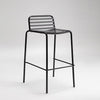 BOMBALA High Stool - Black Outdoor Bar Stool