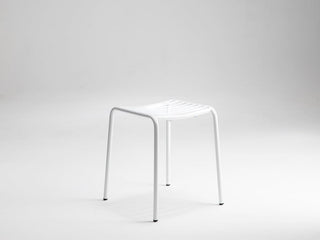 BOMBALA Low Stool - White Outdoor Stool
