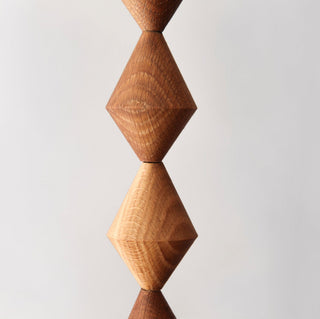 wooden diamond beads