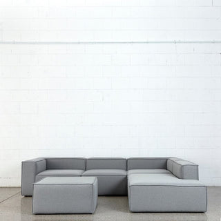 Baxter 2-piece gray sectional sofa