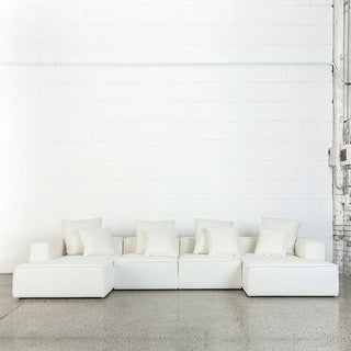 Baxter3 white sectional sofa