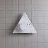 Bermuda7 marble triangle shelf with round accent