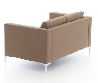 CARA_13 modern brown sofa with white legs