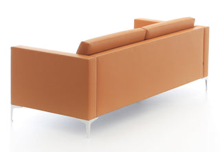 CARA_17 modern leather sofa, back view