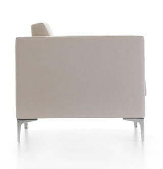 CARA 5 modern beige sofa side view