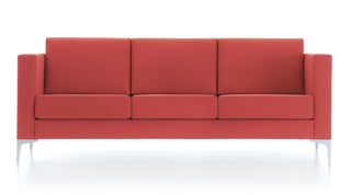 Cara 3-seater rose sofa, front view