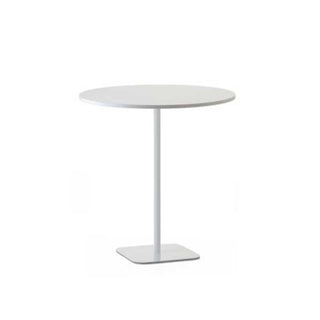 Caterpillar bar table, white, round top