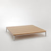 Connectedct square wooden coffee table