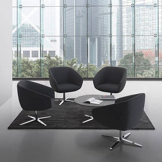 Modern office lounge area with chairs