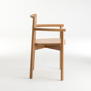 Didier Fable oak dining chair side view