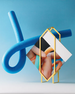 Idle Hands November 2020 art with pool noodle and geometric frame.
