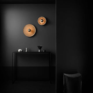 Modern wall sconces and console table