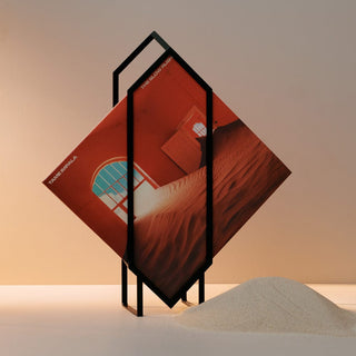Tame Impala The Slow Rush album art in display stand