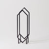 Abstract black geometric sculpture