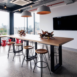 Modern office table with stools